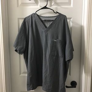 Figs Graphite Catrina 1 Pocket Scrub Top